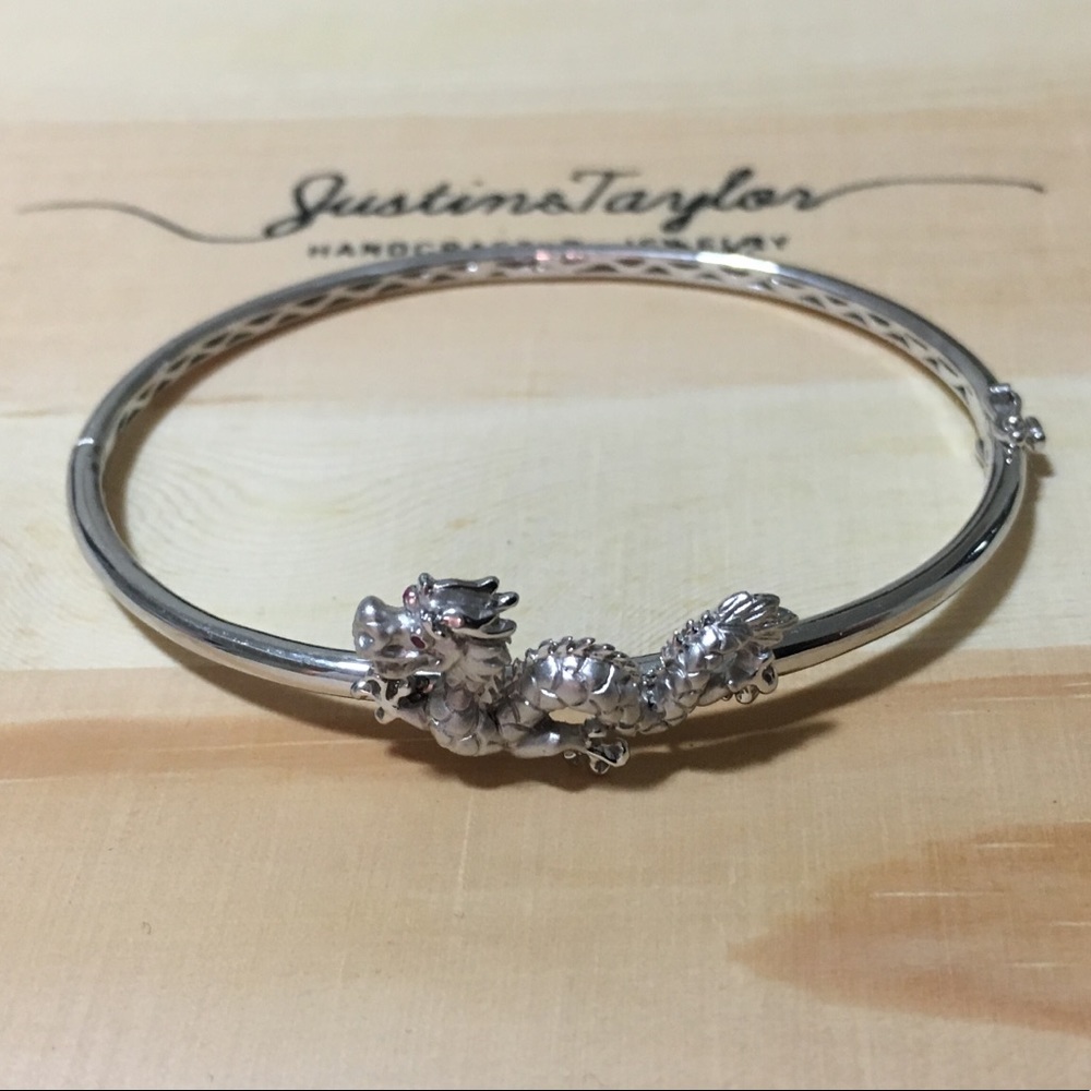Silver Dragon Cuff